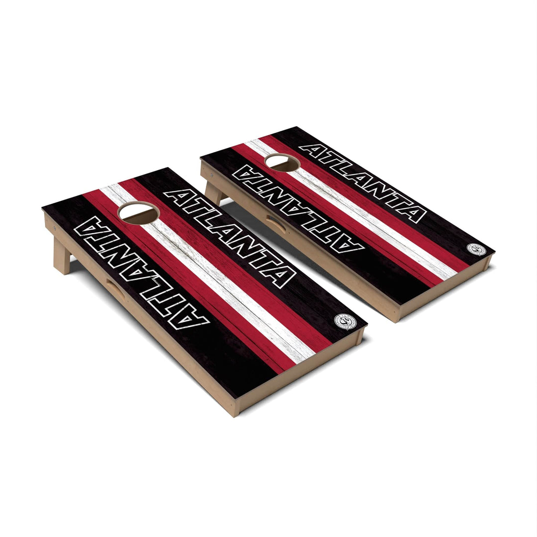 Slick Woody's Cornhole Co. Cornhole Board Football Atlanta Cornhole Boards - Professional Signature