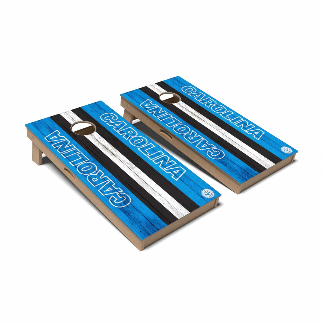 Slick Woody's Cornhole Co. Cornhole Board Football Carolina Cornhole Boards - Professional Signature