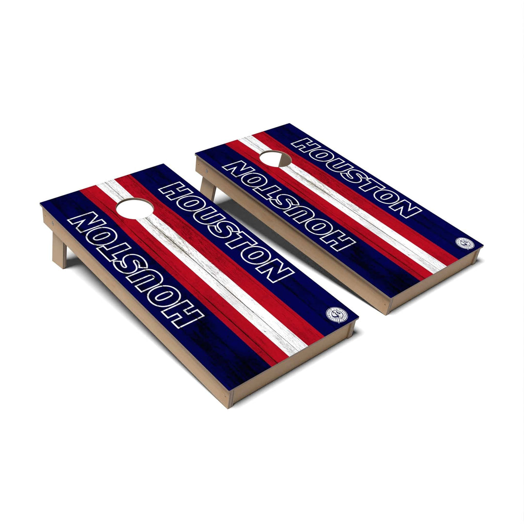 Slick Woody's Cornhole Co. Cornhole Board Football Houston Cornhole Boards - Backyard