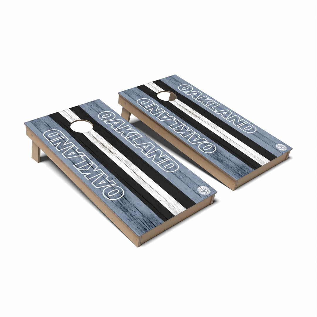 Slick Woody's Cornhole Co. Cornhole Board Football Oakland Cornhole Boards - Backyard