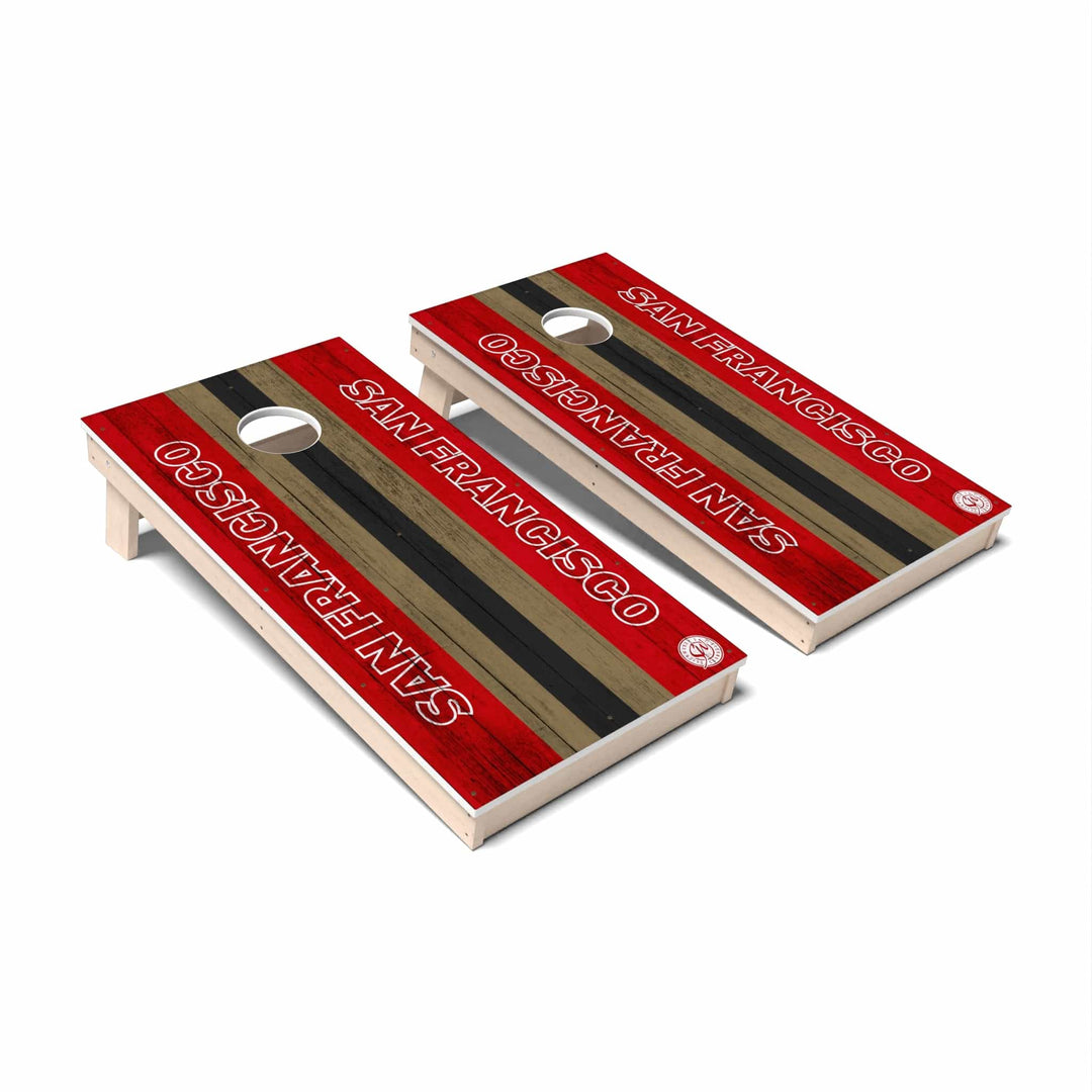 Slick Woody's Cornhole Co. Cornhole Board Football San Francisco Cornhole Boards - All Weather