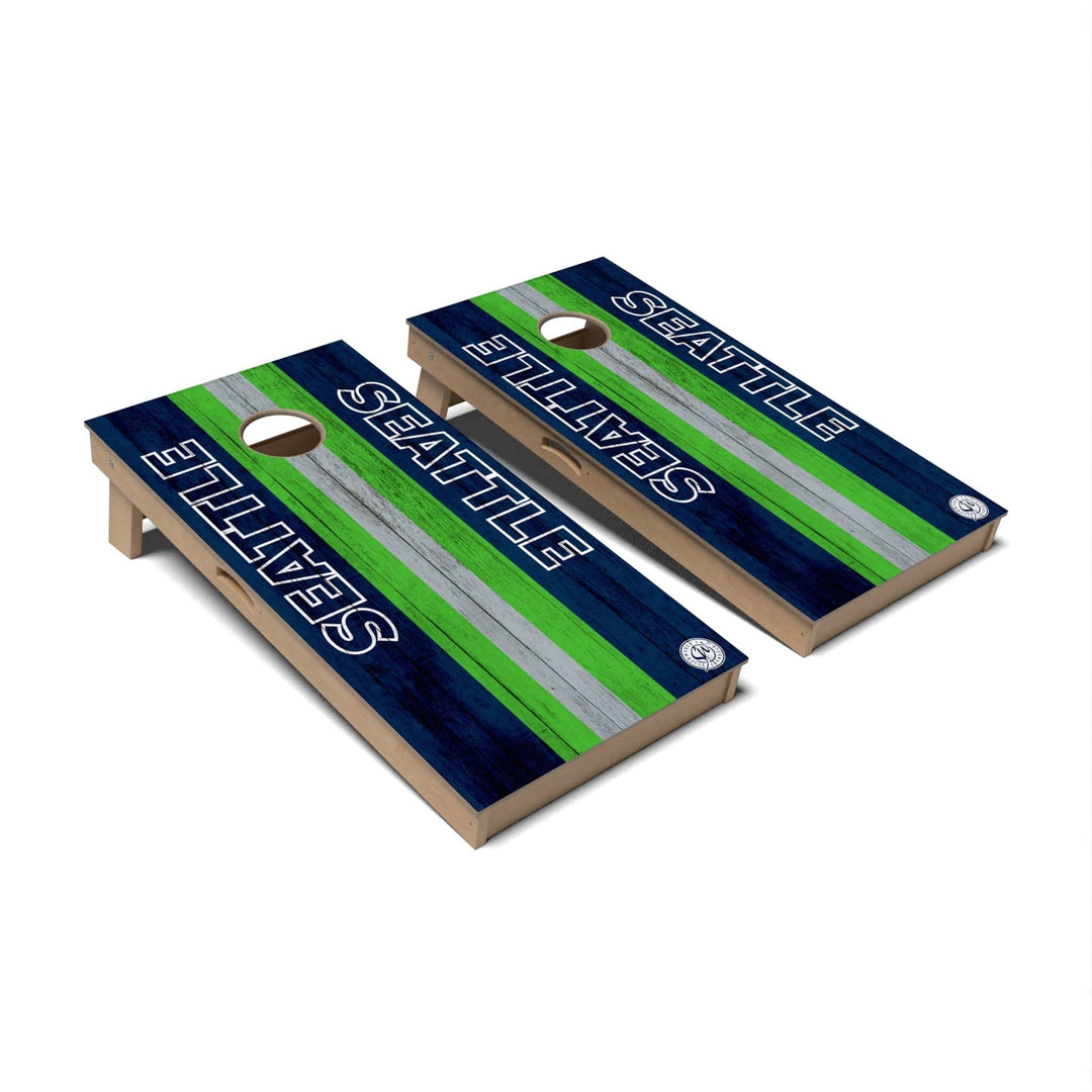 Slick Woody's Cornhole Co. Cornhole Board Football Seattle Cornhole Boards - Professional Signature