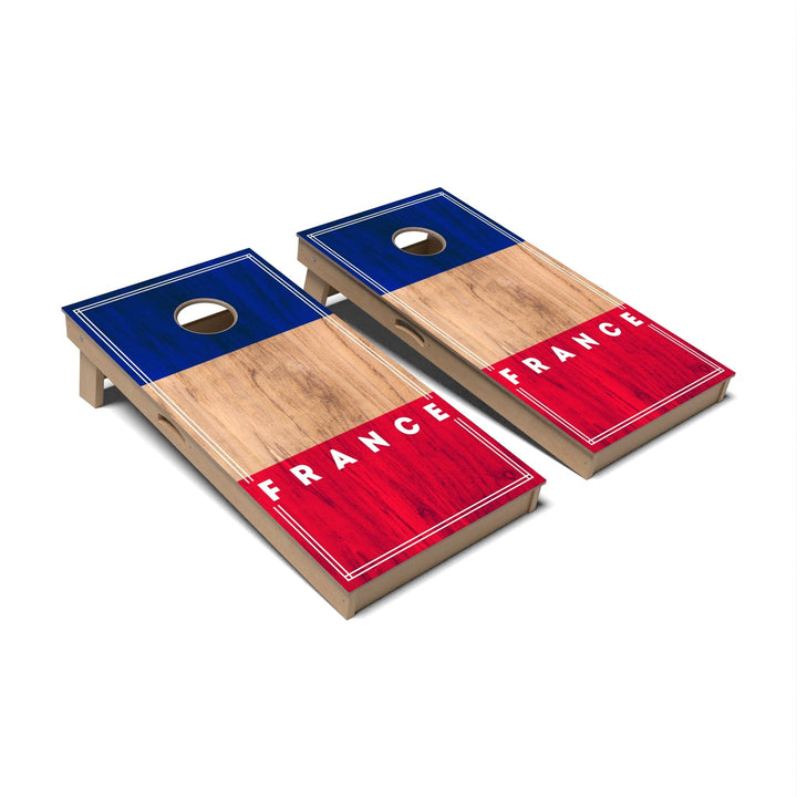 Slick Woody's Cornhole Co. Cornhole Board France International Flag 2.0 Cornhole Boards - Professional Signature