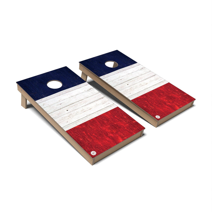 Slick Woody's Cornhole Co. Cornhole Board France International Flag Cornhole Boards - Backyard