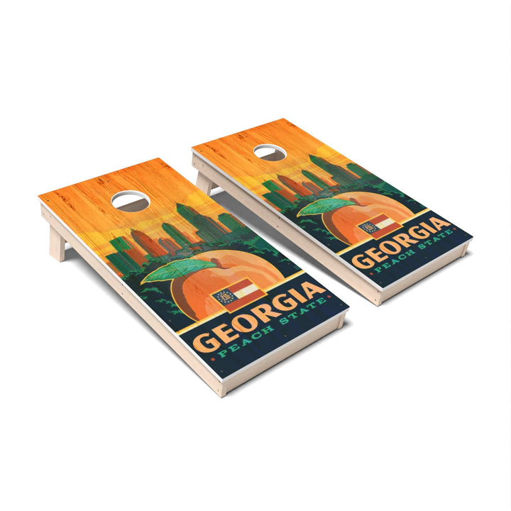 Slick Woody's Cornhole Co. Cornhole Board Georgia State Pride Cornhole Boards - All Weather