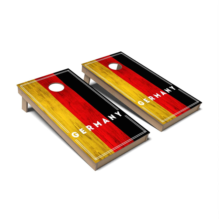 Slick Woody's Cornhole Co. Cornhole Board Germany International Flag 2.0 Cornhole Boards - Backyard