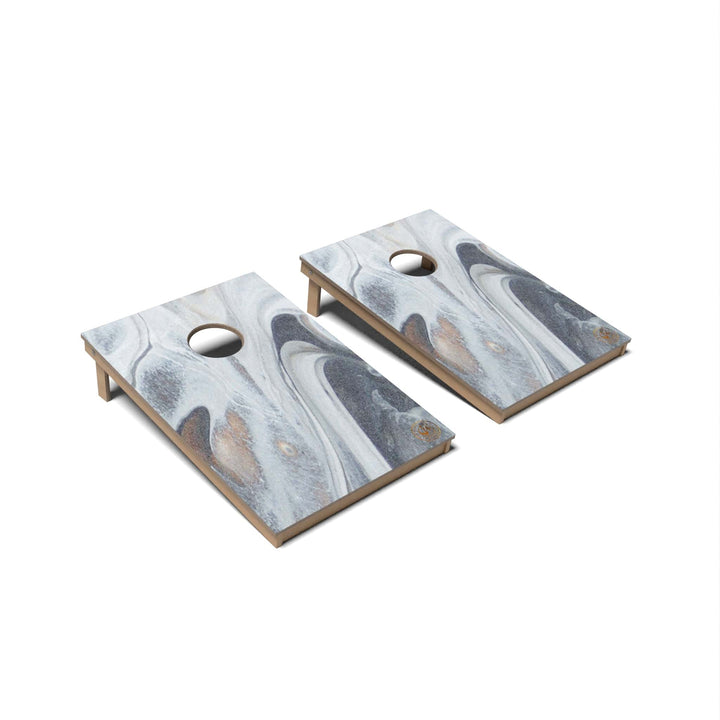 Slick Woody's Cornhole Co. Cornhole Board Gray Marble Cornhole Boards - Tailgate