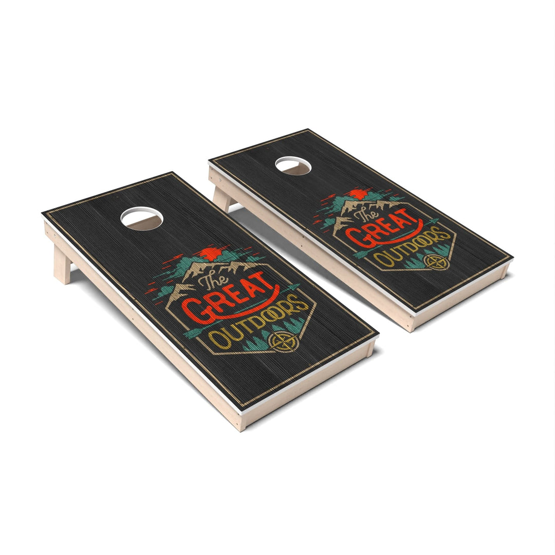 Slick Woody's Cornhole Co. Cornhole Board Great Outdoors Vintage Cornhole Boards - All Weather