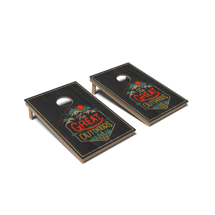 Slick Woody's Cornhole Co. Cornhole Board Great Outdoors Vintage Cornhole Boards - Tailgate