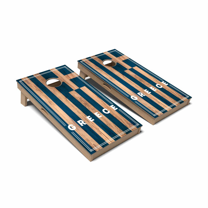 Slick Woody's Cornhole Co. Cornhole Board Greece International Flag 2.0 Cornhole Boards - Professional Signature