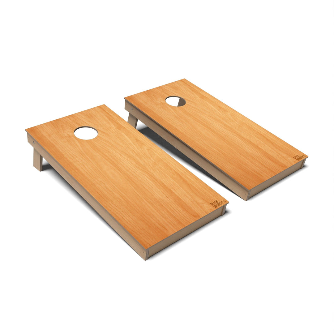 Slick Woody's Cornhole Co. Cornhole Board Honey Oak Natural Wood Cornhole Boards - Backyard