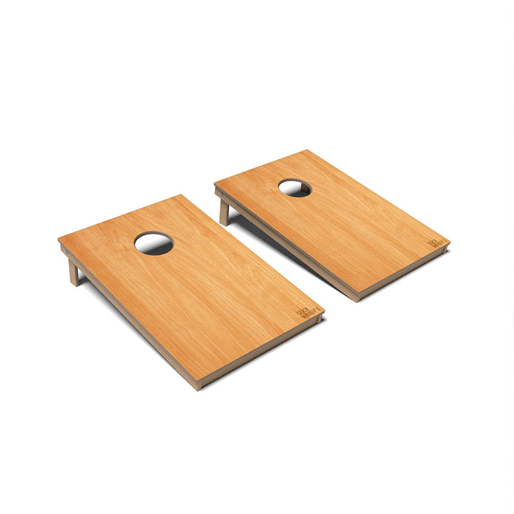 Slick Woody's Cornhole Co. Cornhole Board Honey Oak Natural Wood Cornhole Boards - Tailgate