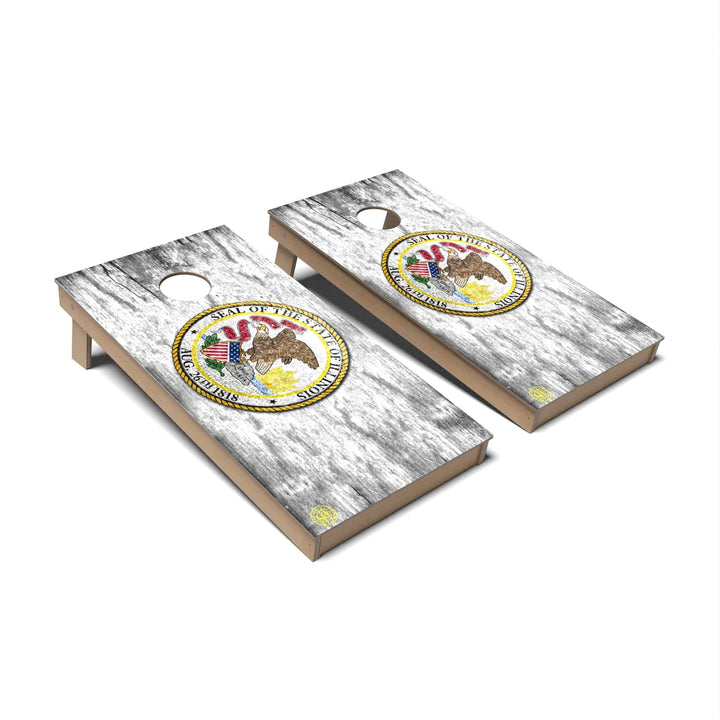 Slick Woody's Cornhole Co. Cornhole Board Illinois Cornhole Boards - Backyard