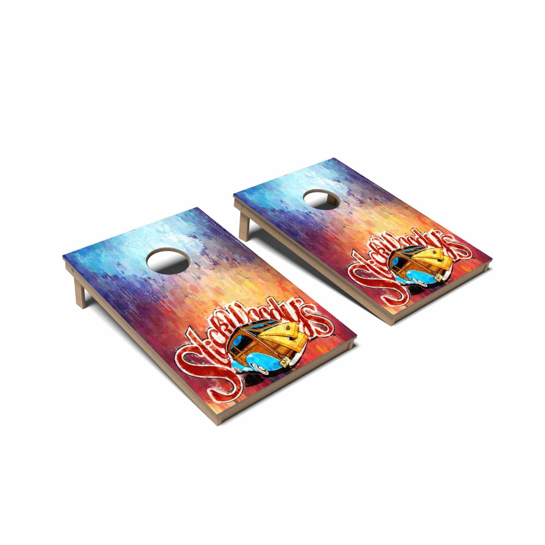 Slick Woody's Cornhole Co. Cornhole Board Impressionist Artist Cornhole Boards - Tailgate