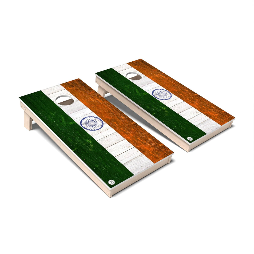 Slick Woody's Cornhole Co. Cornhole Board India International Flag Cornhole Boards - All Weather