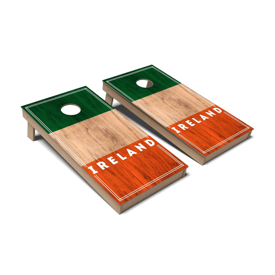 Slick Woody's Cornhole Co. Cornhole Board Ireland International Flag 2.0 Cornhole Boards - Backyard