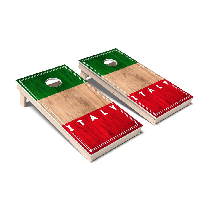 Slick Woody's Cornhole Co. Cornhole Board Italy International Flag 2.0 Cornhole Boards - All Weather