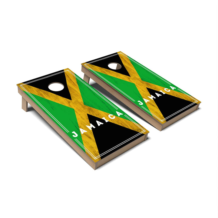 Slick Woody's Cornhole Co. Cornhole Board Jamaica International Flag 2.0 Cornhole Boards - Backyard