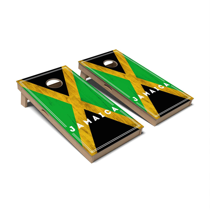 Slick Woody's Cornhole Co. Cornhole Board Jamaica International Flag 2.0 Cornhole Boards - Professional Signature