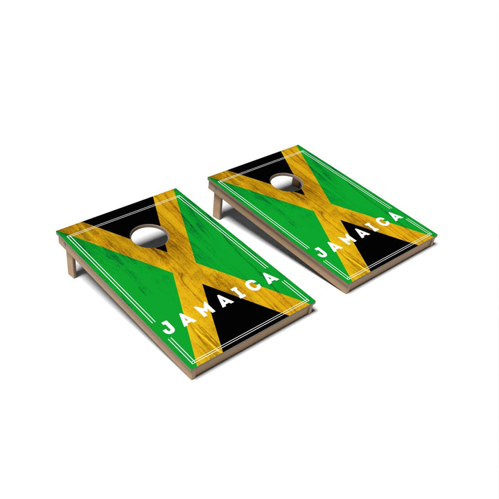 Slick Woody's Cornhole Co. Cornhole Board Jamaica International Flag 2.0 Cornhole Boards - Tailgate