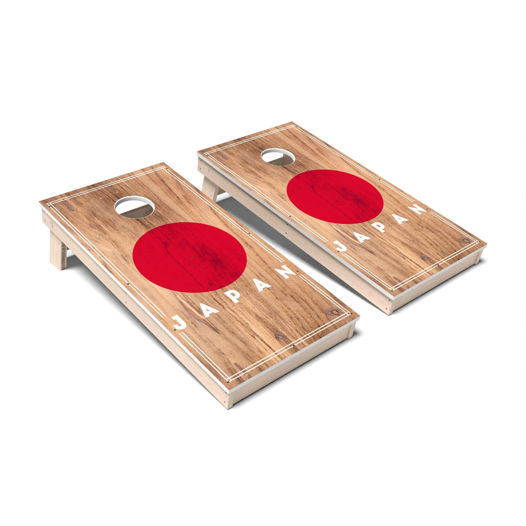 Slick Woody's Cornhole Co. Cornhole Board Japan International Flag 2.0 Cornhole Boards - All Weather