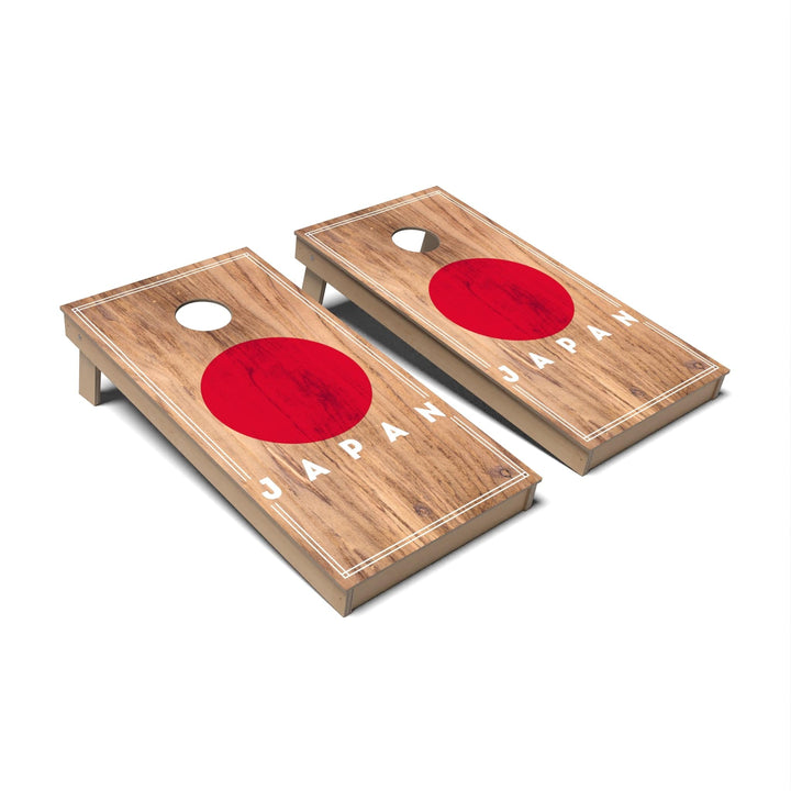 Slick Woody's Cornhole Co. Cornhole Board Japan International Flag 2.0 Cornhole Boards - Backyard