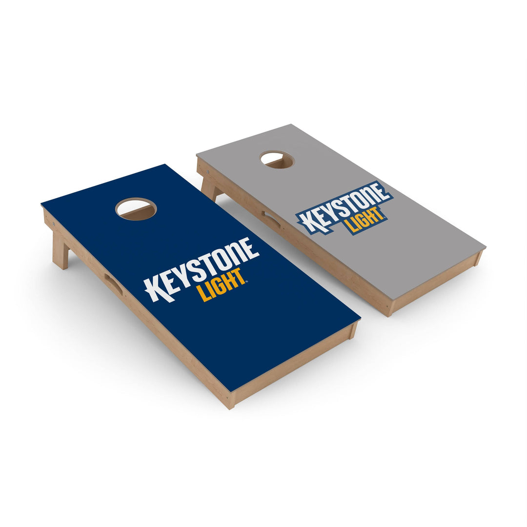 Slick Woody's Cornhole Co. Cornhole Board Keystone Light Blue/Grey Beer Brands Cornhole Boards - Premium Signature