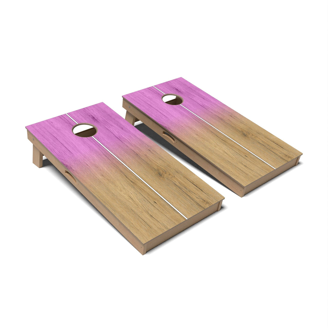 Slick Woody's Cornhole Co. Cornhole Board Lavender Gradient Surf Cornhole Boards - Professional Signature