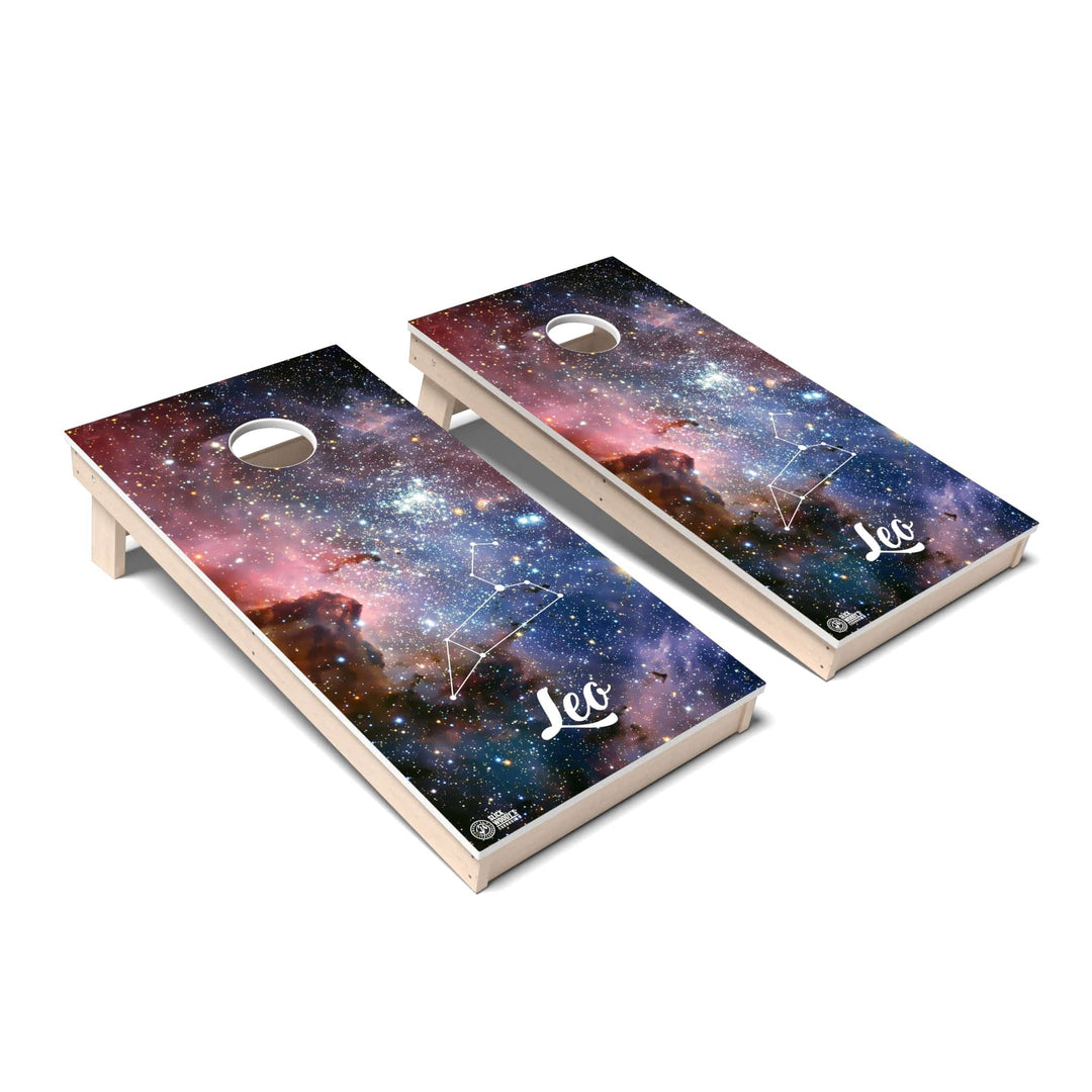 Slick Woody's Cornhole Co. Cornhole Board Leo Zodiac Cornhole Boards - All Weather