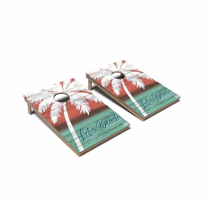 Slick Woody's Cornhole Co. Cornhole Board Lets Beach Coastal Cornhole Boards - Tailgate