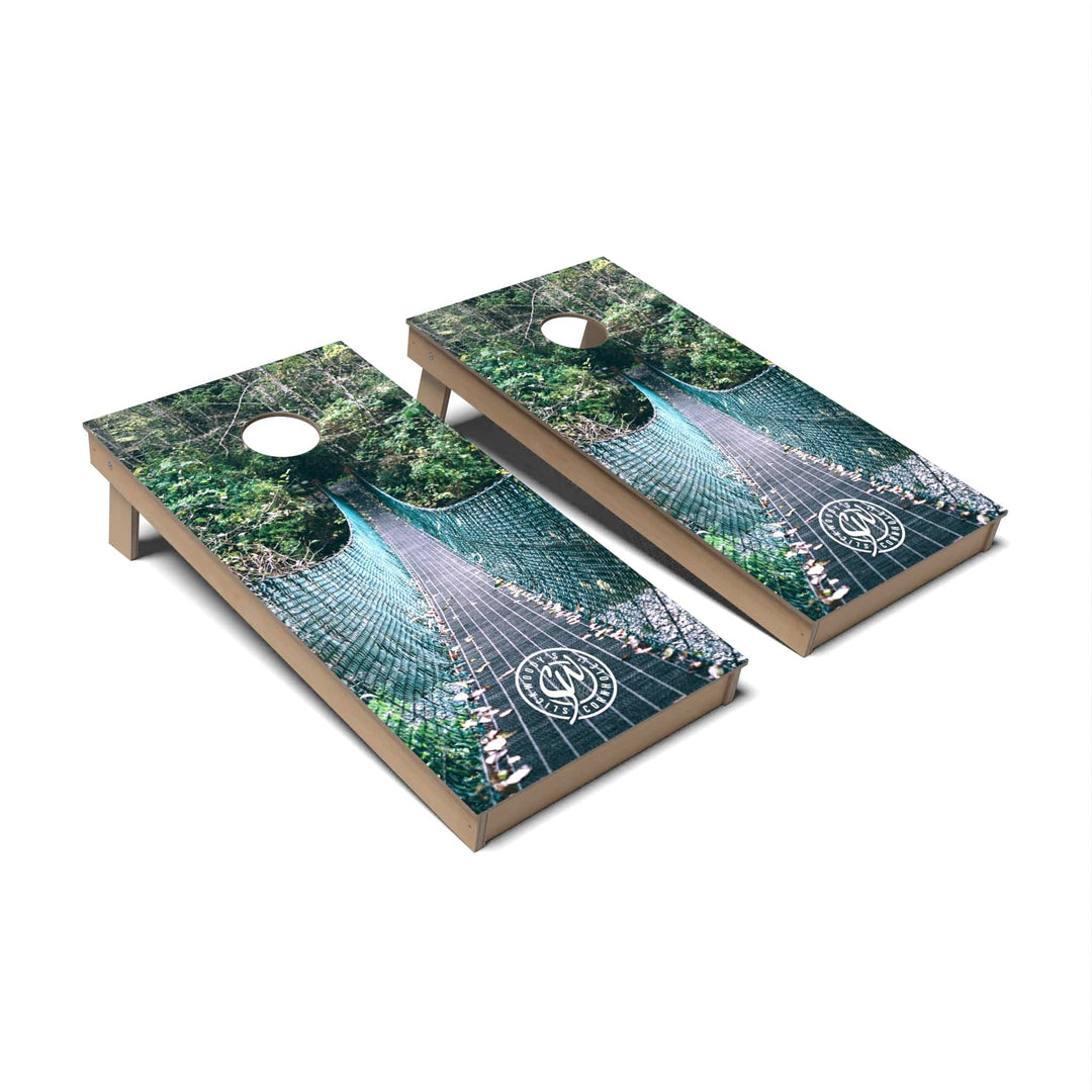 Slick Woody's Cornhole Co. Cornhole Board Lifestyle Cornhole Boards - Backyard