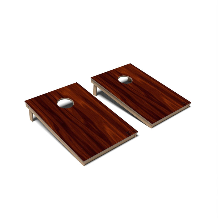 Slick Woody's Cornhole Co. Cornhole Board Mahogany Natural Wood Cornhole Boards - Tailgate