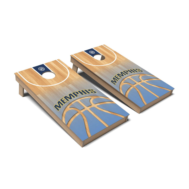 Slick Woody's Cornhole Co. Cornhole Board Memphis Basketball Tennessee Cornhole Boards - Backyard