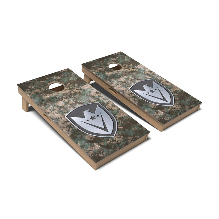 Slick Woody's Cornhole Co. Cornhole Board Metal Falcon Military Cornhole Boards - Professional Signature