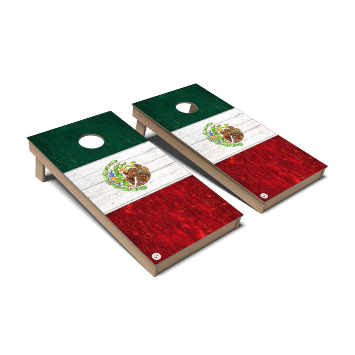 Slick Woody's Cornhole Co. Cornhole Board Mexico International Flag Cornhole Boards - Backyard