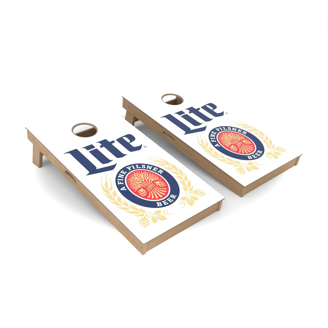 Slick Woody's Cornhole Co. Cornhole Board Miller Light Vintage MillerCoors Cornhole Boards - Premium Signature