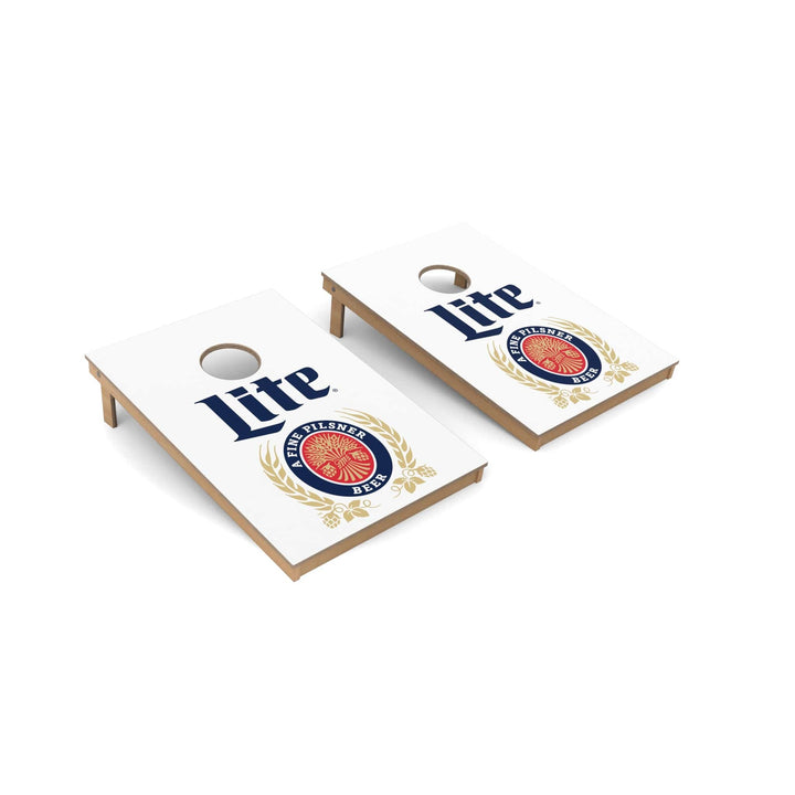 Slick Woody's Cornhole Co. Cornhole Board Miller Light Vintage MillerCoors Cornhole Boards - Tailgate