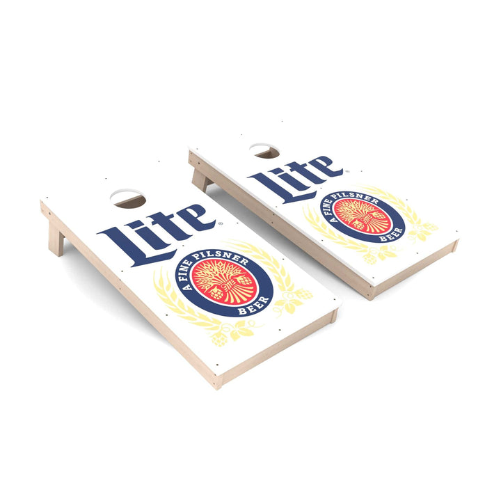 Slick Woody's Cornhole Co. Cornhole Board Miller Lite Vintage MillerCoors Cornhole Boards - All Weather