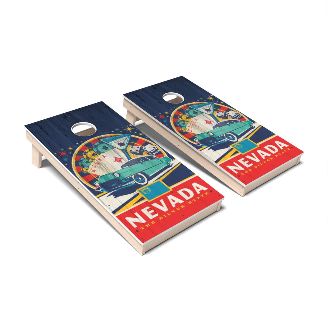 Slick Woody's Cornhole Co. Cornhole Board Nevada State Pride Cornhole Boards - All Weather