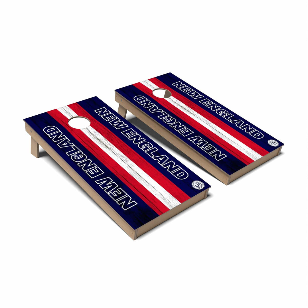 Slick Woody's Cornhole Co. Cornhole Board New England Football Massachusetts Cornhole Boards - Backyard