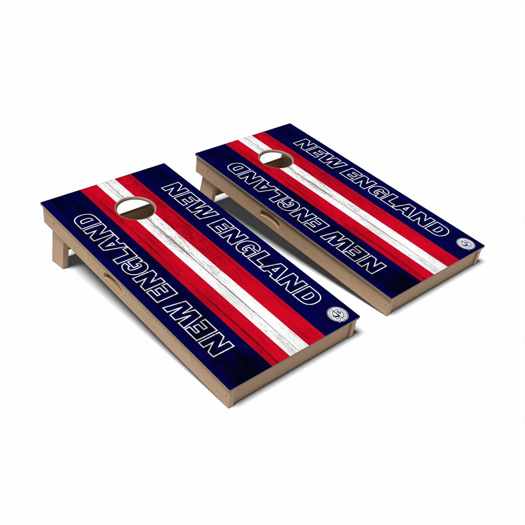 Slick Woody's Cornhole Co. Cornhole Board New England Football Massachusetts Cornhole Boards - Professional Signature