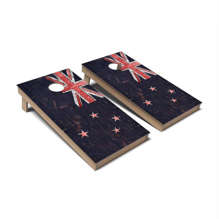 Slick Woody's Cornhole Co. Cornhole Board New Zealand International Flag Cornhole Boards - Backyard