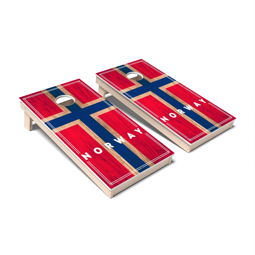 Slick Woody's Cornhole Co. Cornhole Board Norway International Flag 2.0 Cornhole Boards - All Weather