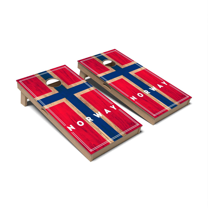Slick Woody's Cornhole Co. Cornhole Board Norway International Flag 2.0 Cornhole Boards - Professional Signature