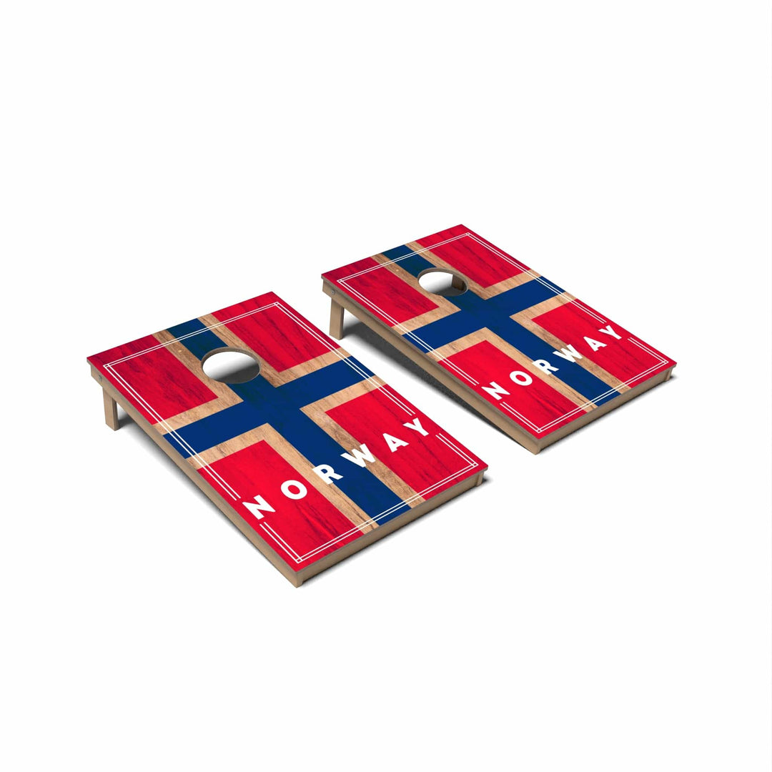 Slick Woody's Cornhole Co. Cornhole Board Norway International Flag 2.0 Cornhole Boards - Tailgate