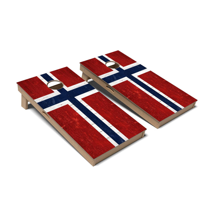 Slick Woody's Cornhole Co. Cornhole Board Norway International Flag Cornhole Boards - Professional Signature