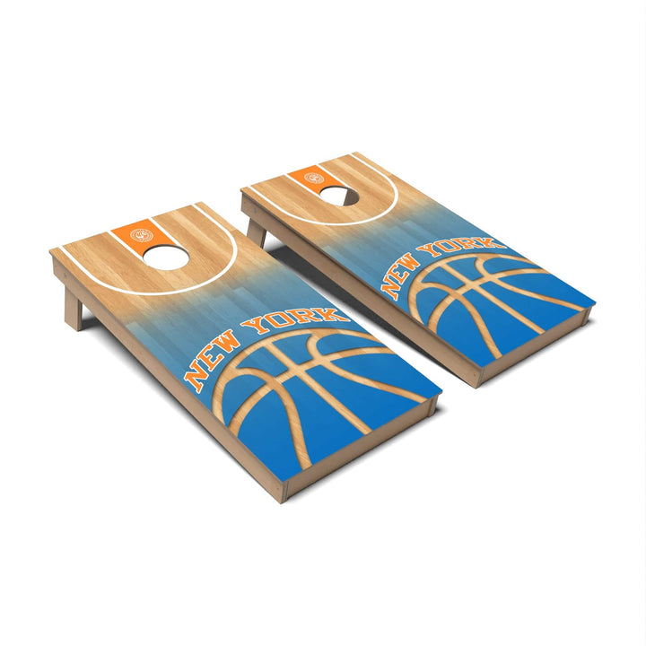 Slick Woody's Cornhole Co. Cornhole Board NY Basketball New York Cornhole Boards - Backyard