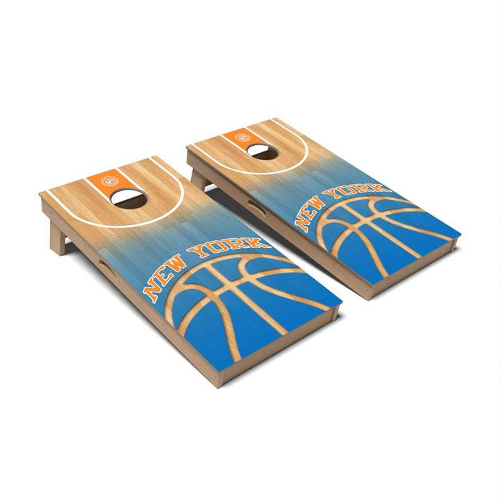 Slick Woody's Cornhole Co. Cornhole Board NY Basketball New York Cornhole Boards - Professional Signature