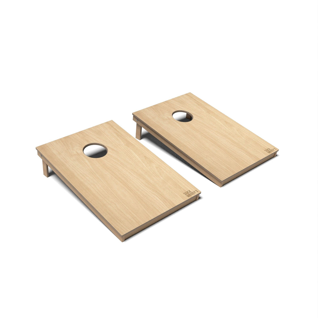 Slick Woody's Cornhole Co. Cornhole Board Oak Natural Wood Cornhole Boards - Tailgate