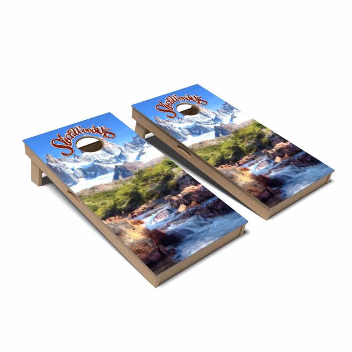 Slick Woody's Cornhole Co. Cornhole Board Palette Knife Artist Cornhole Boards - Professional Signature